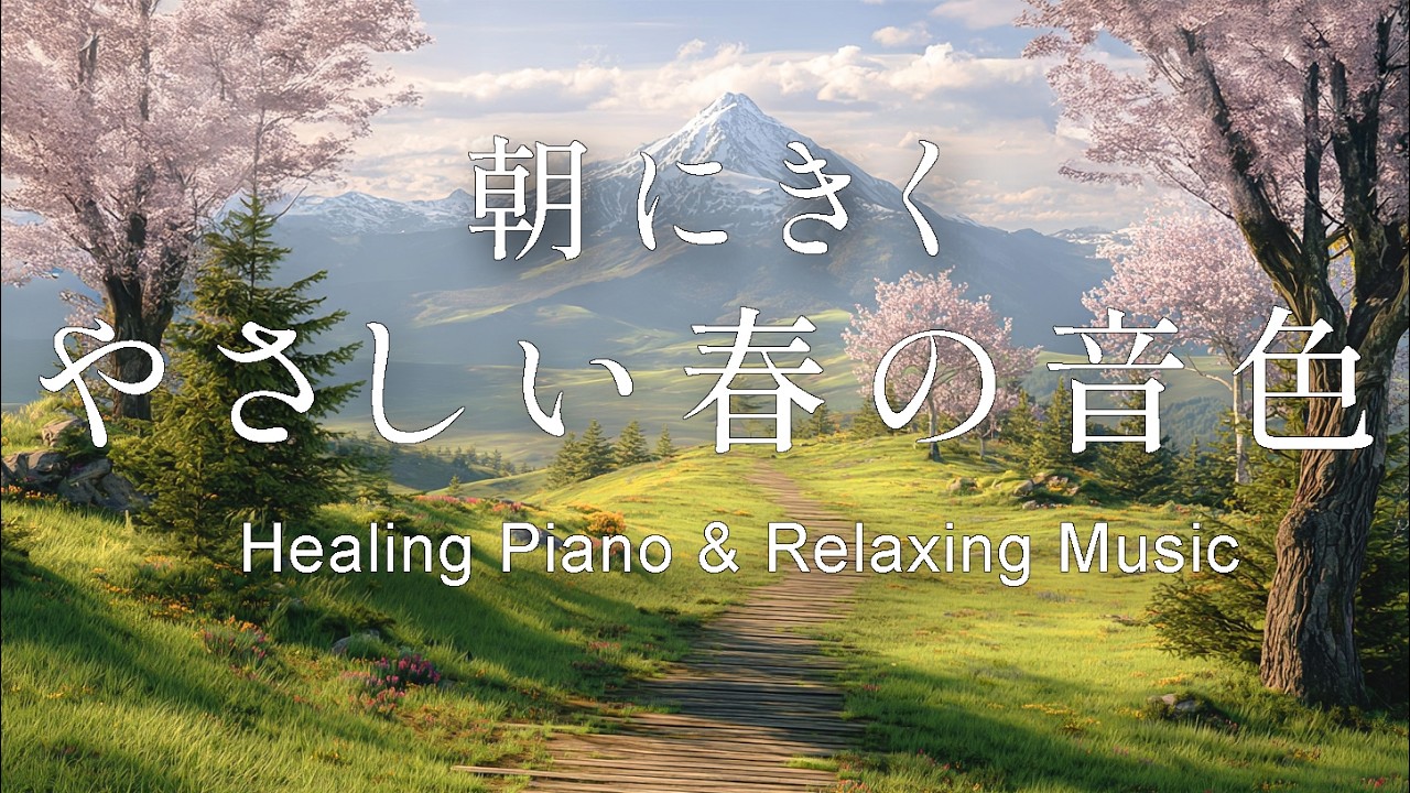【癒し・作業用BGM】心地いい早春の風がそよぐBGM｜穏やかなギター&ピアノ – Healing Guitar & Piano Music