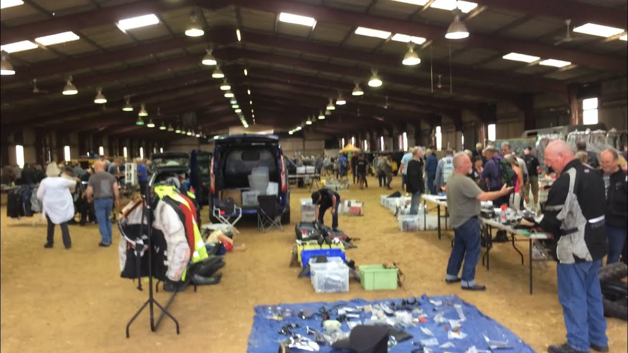 Ardingly Showground Abergavenny Building:  Motorcycle Autojumble & Bike Show Film 2 of 14