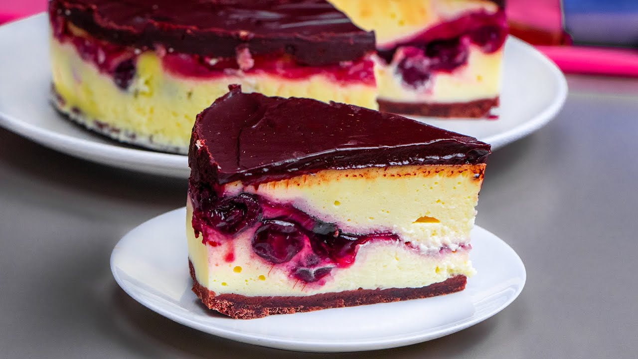 Iata ce iese daca amesteci crema de branza, cirese si ciocolata | SavurosTV