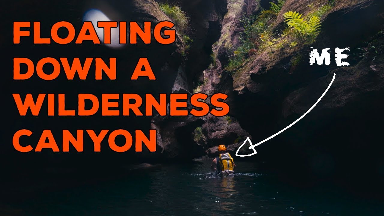 Floating Down a River through a Wilderness Canyon - Blue Mountains, Australia (4K)