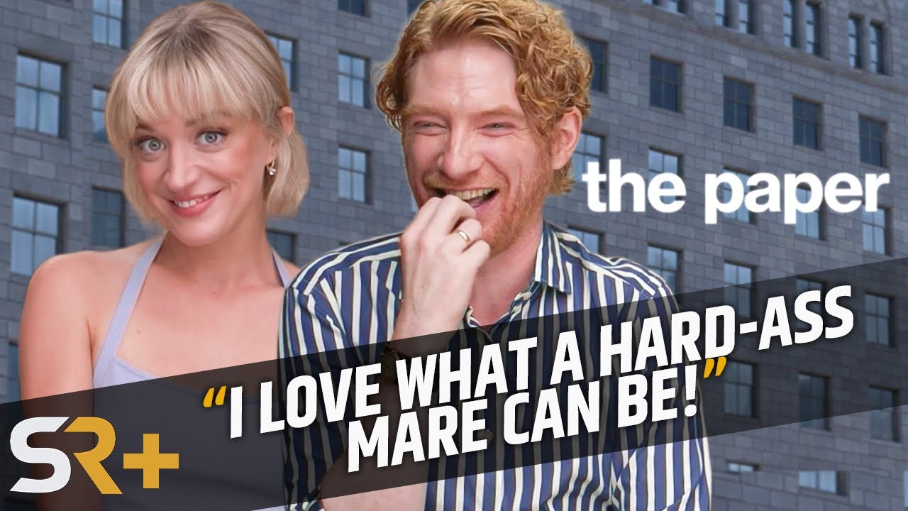 The Paper Stars Domhnall Gleeson & Chelsea Frei Have Fun Ribbing Each Other On And Off Set