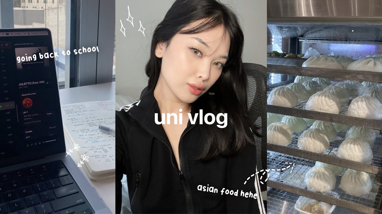 UNI VLOG🎧 Back to school, what's in my backpack, what I eat in a day, simple asian meals