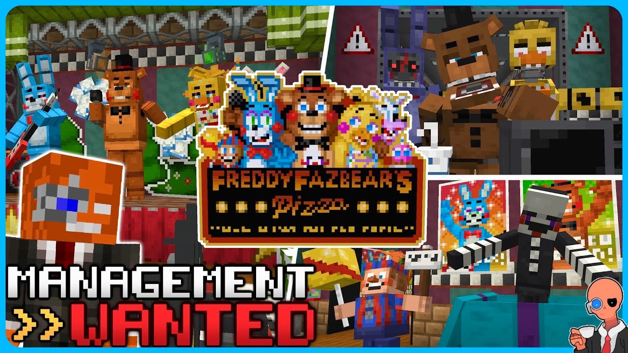 Building a stylized FNAF 2 location in Minecraft with mods - Part 1 // (Management Wanted)
