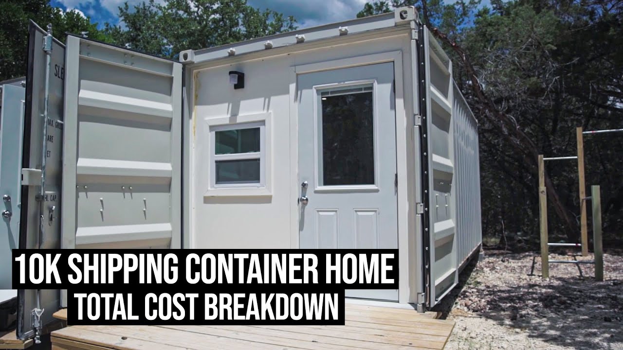 Build a SHIPPING CONTAINER HOME for 10K? | Total Cost Breakdown