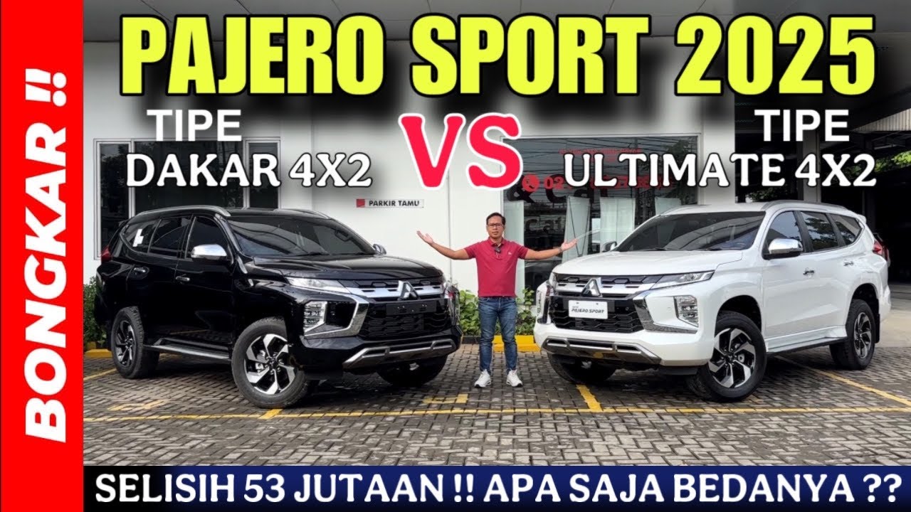 Bongkar !! PERBANDINGAN MITSUBISHI PAJERO SPORT DAKAR 4X2 VS ULTIMATE 4X2 2025 || APA SAJA BEDANYA ?