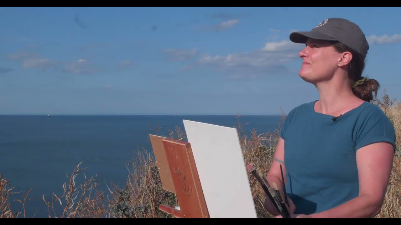 Painting into the light, plein air!