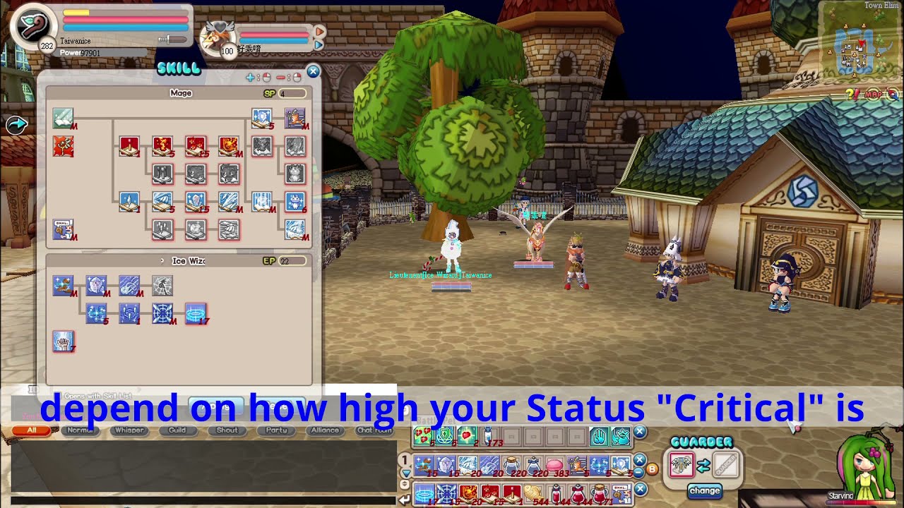 Ice Wizard Skill Critical Damage Guide - Seal Online Blades of Destiny