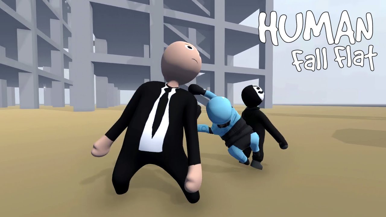 Робокопу и хакеру предстоит сразиться со злодеями в игре Human Fall Flat.