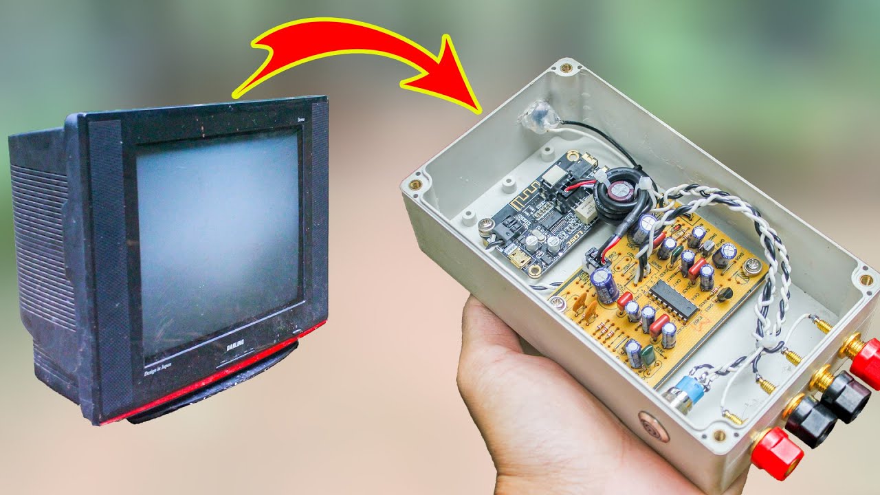 Đừng Vứt TV Hỏng ! Nó Còn Công Dụng Hữu ích ít ai Biết | Make amplifier from a broken TV