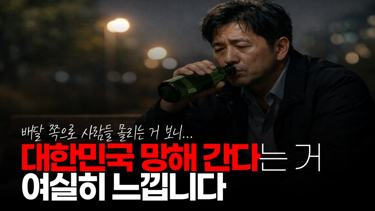 (※시청자댓글) 나도 배달 알바 시작한 지 3개월 됐는데 대한민국 망해 간다는 거 여실히 느낍니다. #경제위기 #망해가는대한민국 #경기불황