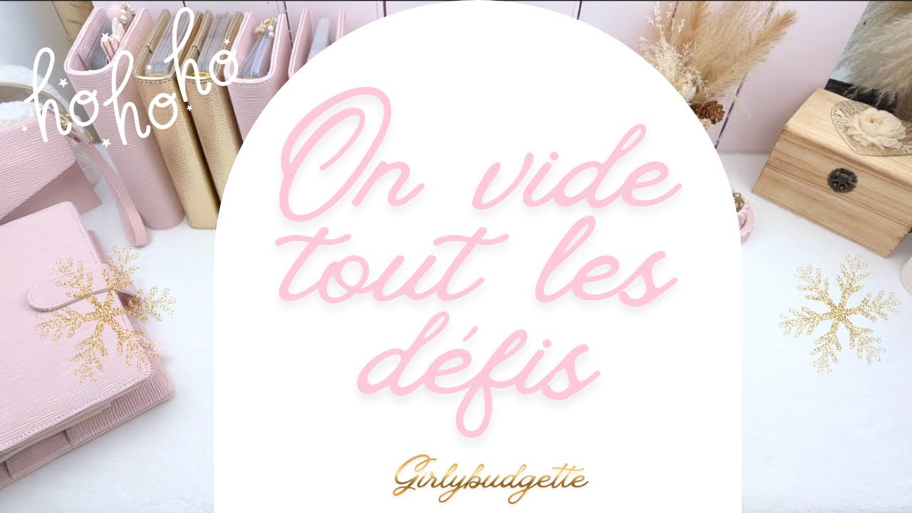 🩷ON VIDE TOUT LES DÉFIS !!!🩷 SYSTÈME DES ENVELOPPES BUDGÉTAIRES 