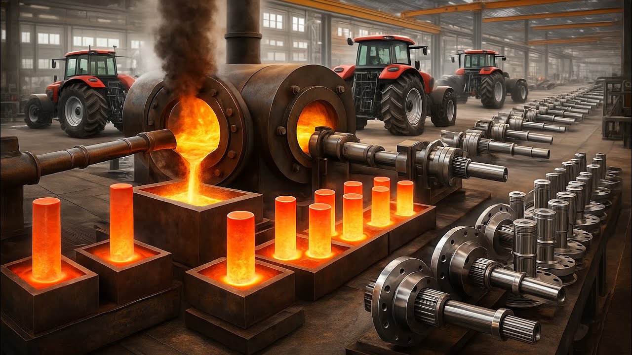 Making a Tractor Axle from Scratch | Casting, Machining & Finishing