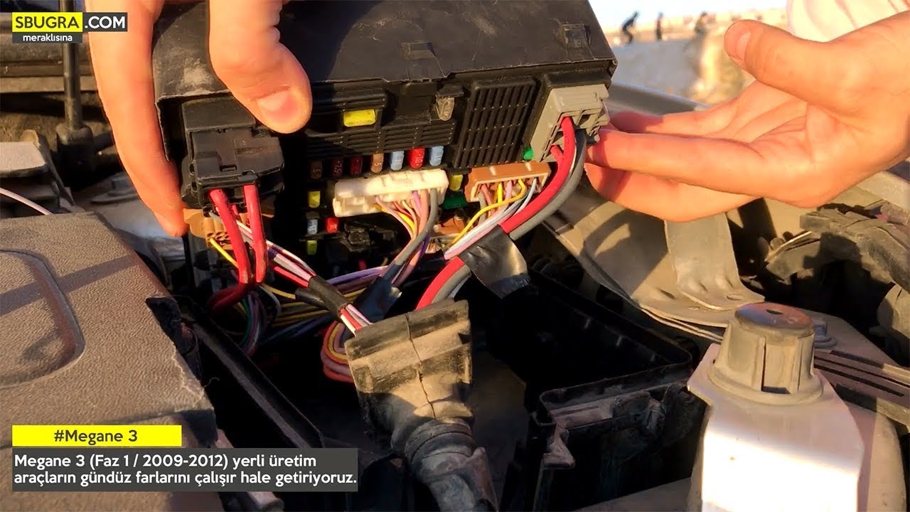 Megane 3 Gündüz Farı Aktivasyonu - Röle Bağlantıları : Bölüm 2