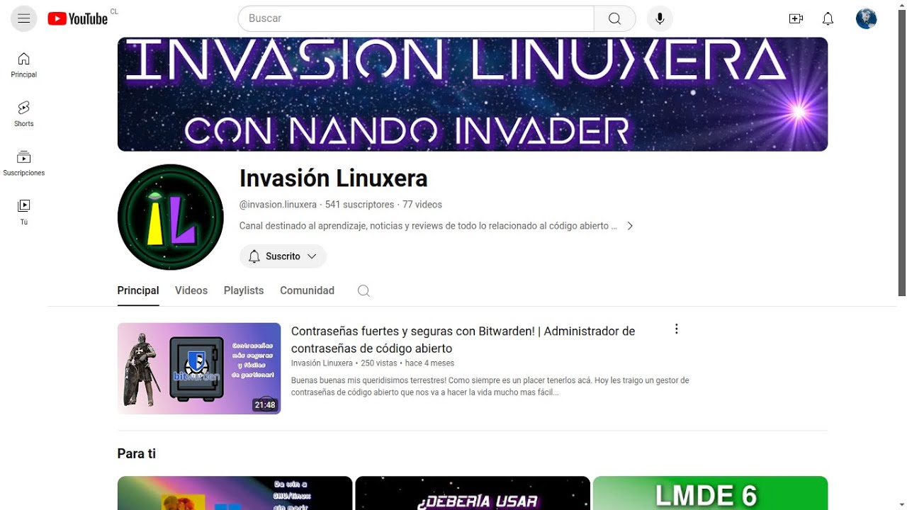 &iquest;Qu&eacute; Sabes del Canal de Linux Invasi&oacute;n Linuxera?