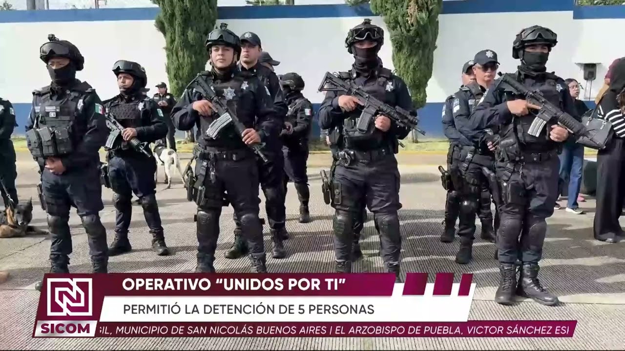 👮‍♂️ Puebla refuerza seguridad: más de 100 detenidos y vehículos recuperados