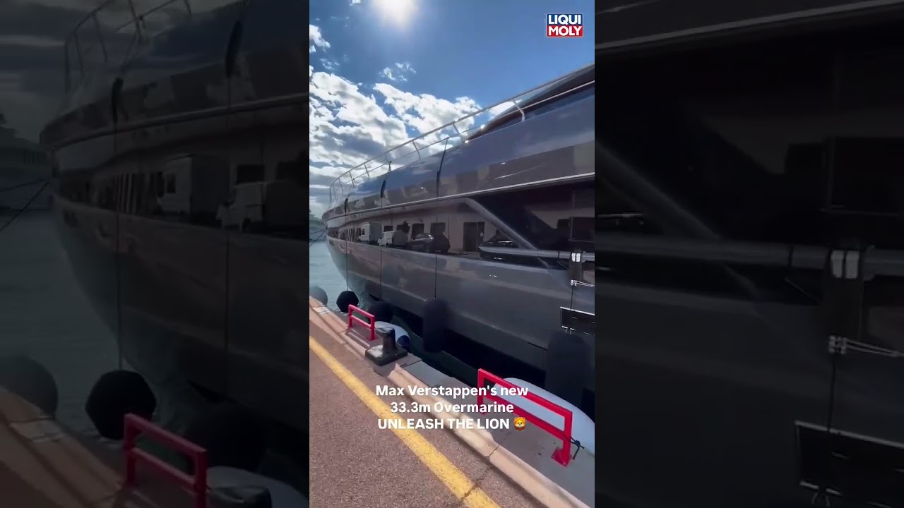 Max Verstappen's new 33.3m Overmarine yacht UNLEASH THE LION