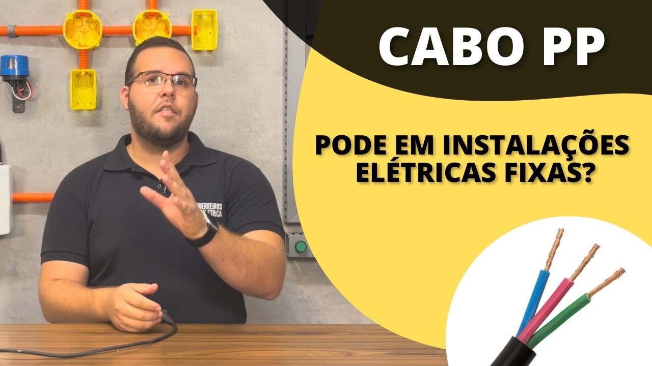 Cabo PP: A NBR 5410 permite ser utilizado em instalações elétricas fixas? #nbr5410