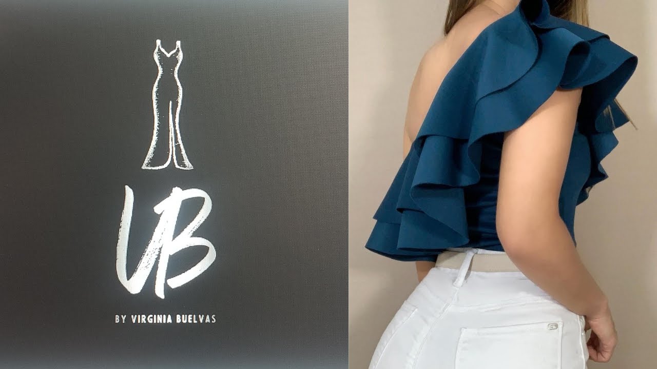 como hacer una blusa con olones o escarolas en el escote/how to draft a ruffles top patterns