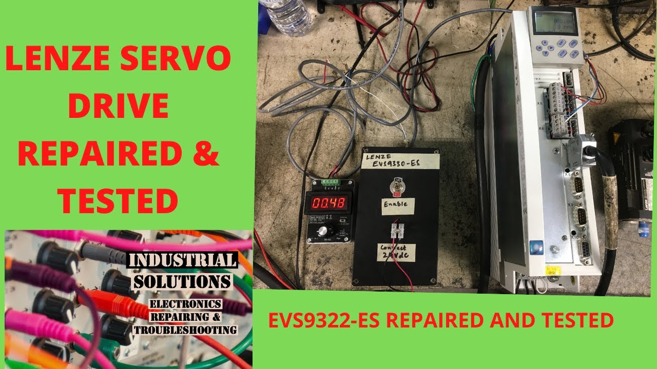 LENZE EVS9322-ES / EVS9322-EP Servo Drive Testing