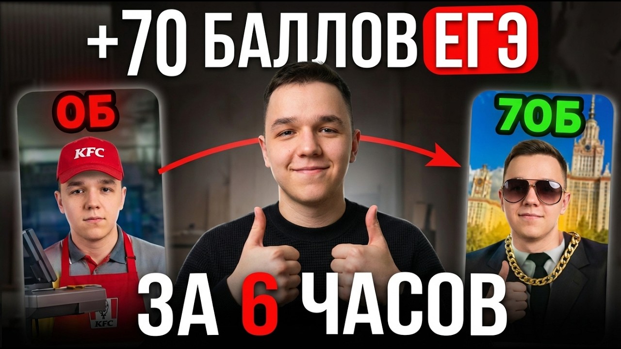Вся 1 часть с ПОЛНОГО НУЛЯ на 70 баллов за 6 часов! Профильная Математика ЕГЭ 2026