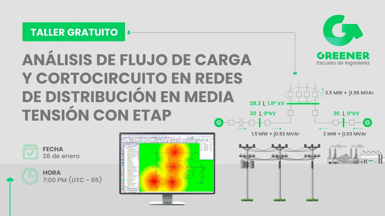 Análisis de Flujo de Carga y Cortocircuito en Redes de Distribución en Media Tensión con ETAP