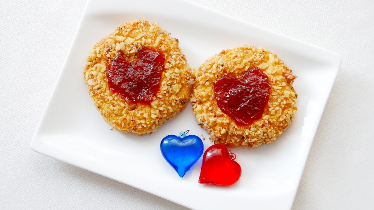 Печенье с грецкими орехами и мармеладом 🍪