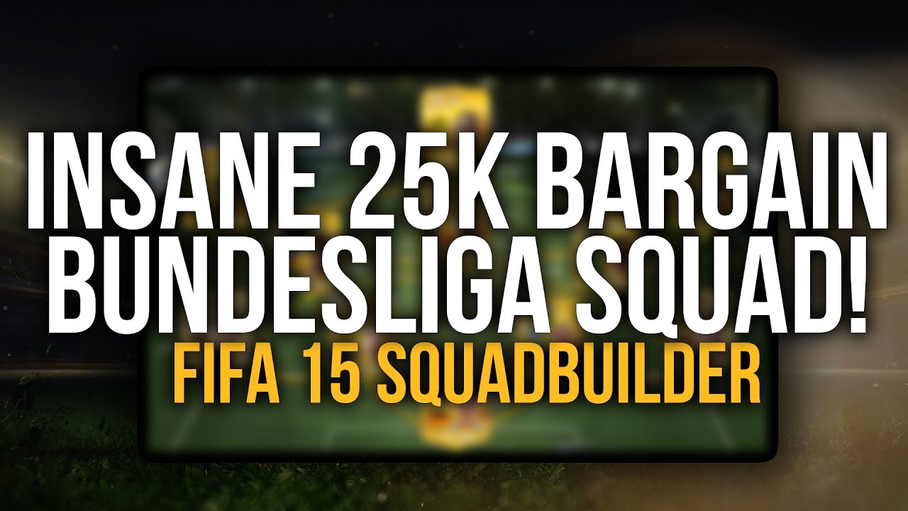 INSANE 25K BARGAIN BUNDESLIGA SQUAD | FIFA 15 ULTIMATE TEAM SQUADBUILDER