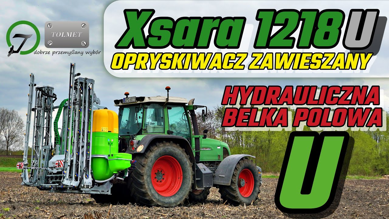 Oryskiwacz z belka polową hydrauliczną 