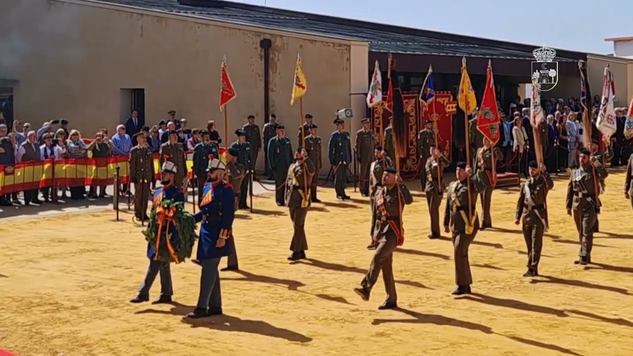 Parada militar en el Castillo del Gran Capitán en Montilla