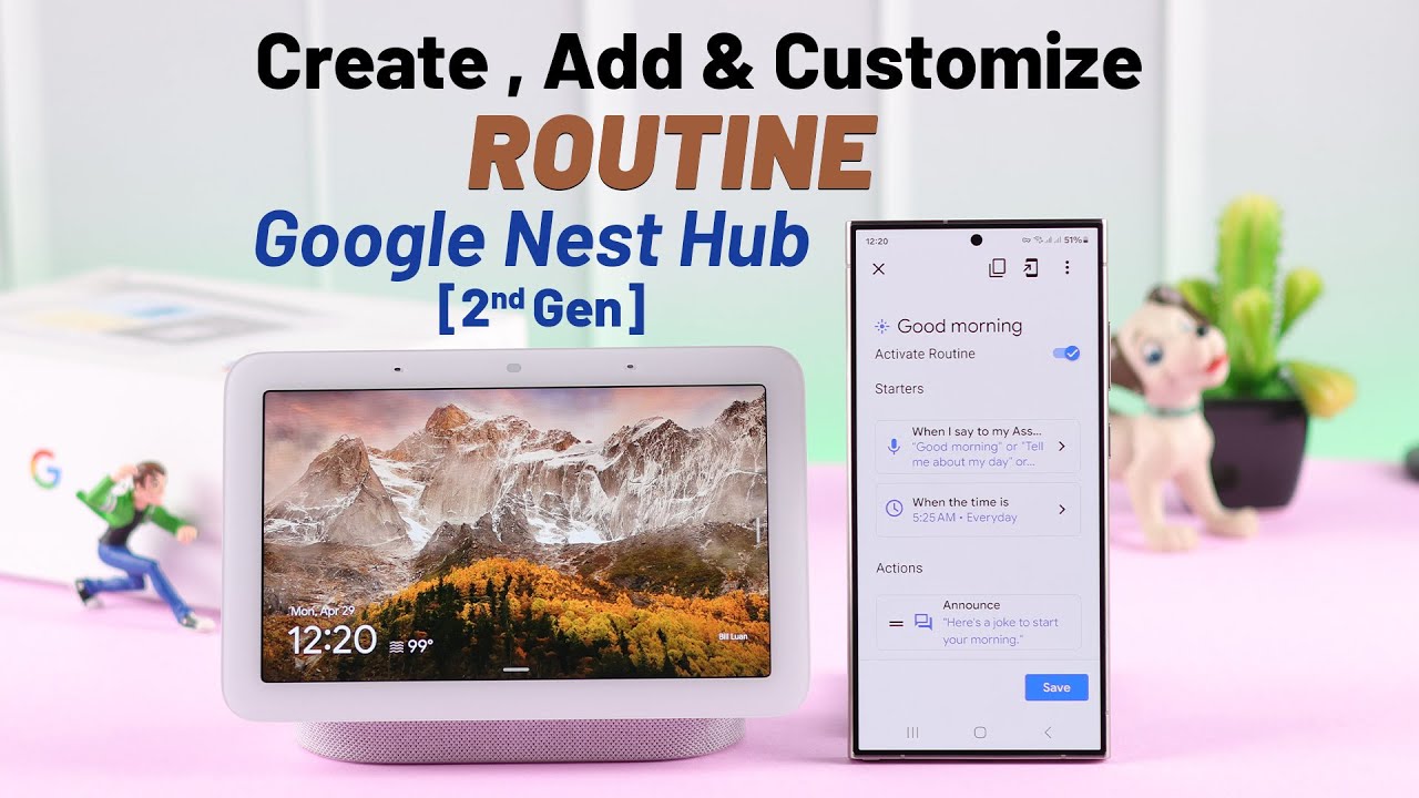How To Set Up Routine on Google Nest Hub 2nd Gen! [Add and Customize]