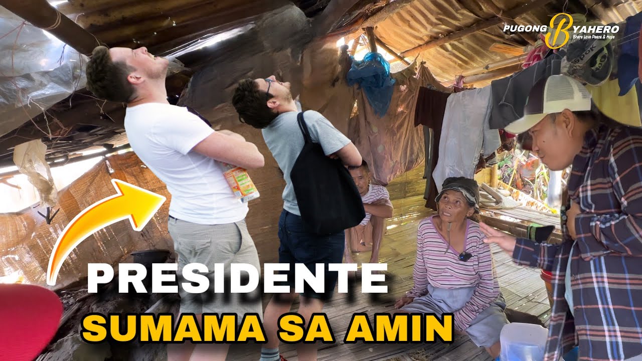 PRESIDENTE SUMAMA SA AMIN SA PAG TULONG SA  KATUTUBO SA BUNDOK NGAYON LANG ITO NANGYARI
