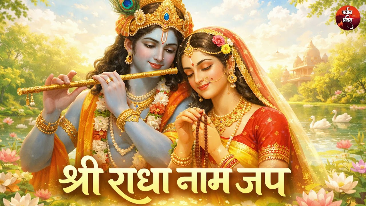 🙏 Shri Radha Naam Jap | मधुर राधा नाम जप | Names of Shri Radha Jap | Karmman Bhakti