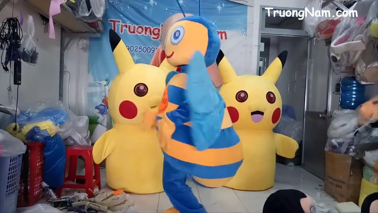 Mascot Bee Siro - Cute bee mascot Costume suit up - Chuy&ecirc;n may trang phục bộ đồ con ong gi&aacute; mềm