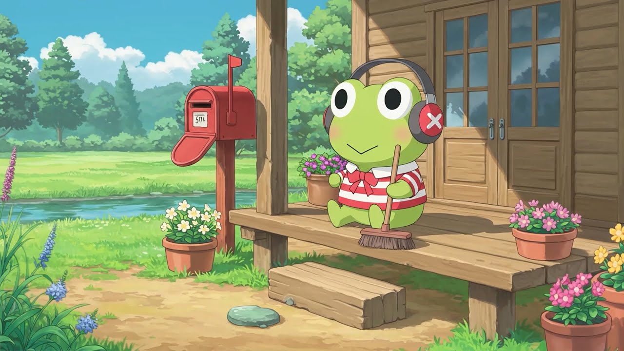 🐸 Keroppi&rsquo;s Morning Clean-Up🧹 Soft Lofi Beats 🎧 Lofi Chill Mix to Focus & Study [ Chill Mix ]