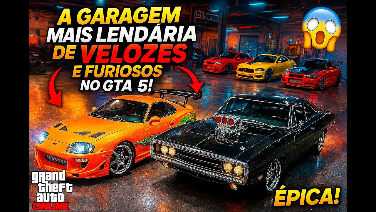 A Garagem MAIS LENDÁRIA de Velozes e Furiosos no GTA 5 Online!