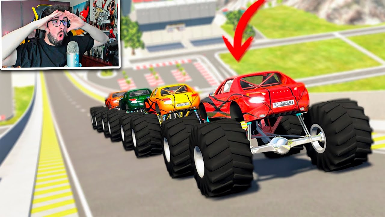 ACCIDENTES CON SALTOS INCREÍBLES 😱 | BeamNG Drive
