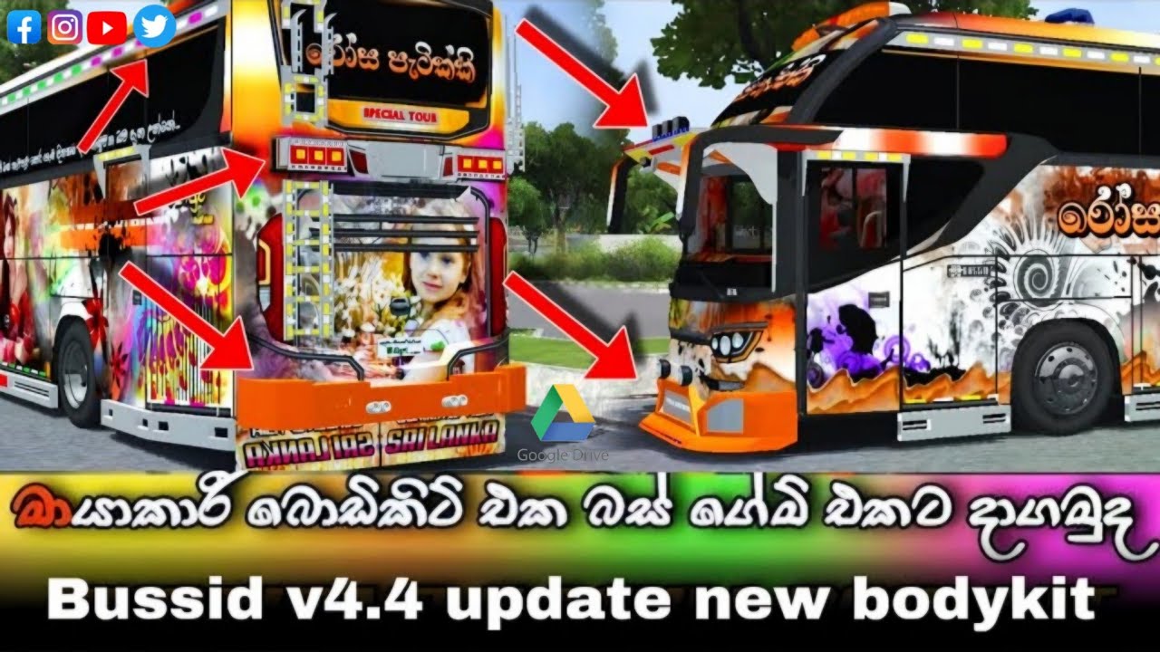Bus simulator indonesia new bodykit | 4.4 new update |bussid new bodykit | මායාකාරී බස් බොඩිකිට් එක