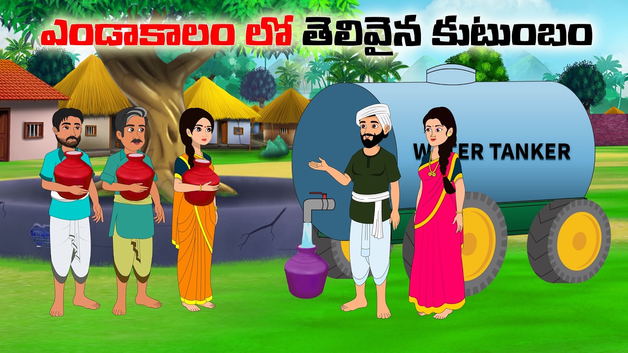 ఎండాకాలం లో తెలివైన కుటుంబం | Bommala kathalu E111 | telugu stories | neethi kathalu | moral stoties