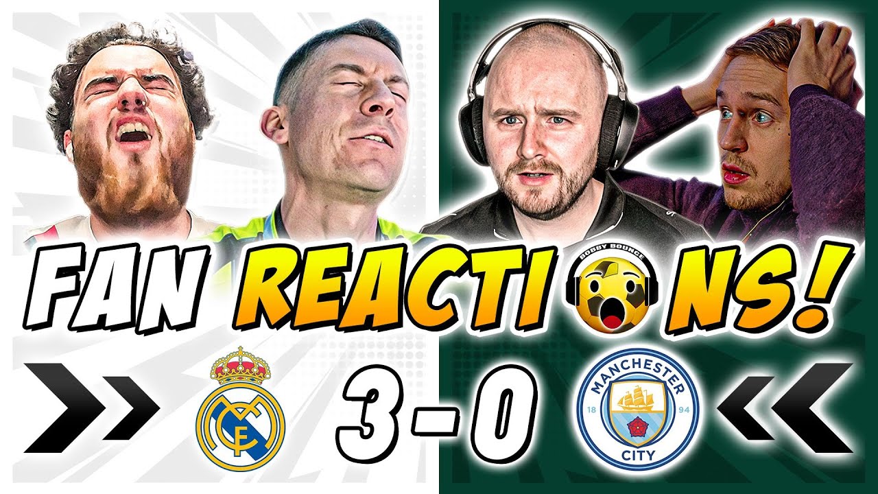 Man City Fans DEVASTATED 😫 Reactions to Real Madrid 3-0 Man City | Champions League Fan Reactions