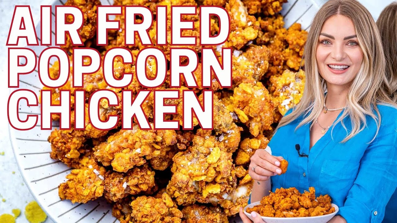 Air Fryer Popcorn Chicken Recipe – How to Make Popcorn Chicken Bites | Blondelish