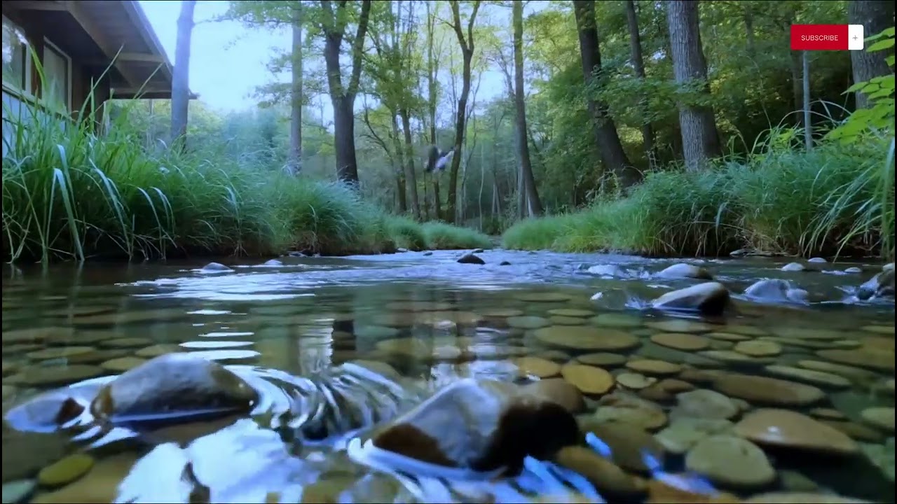 Stress Relief Music 🌿 Piano & Gentle River Flow | 3 Hours