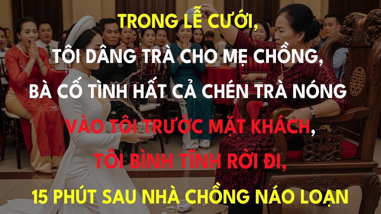 Trong Lễ Cưới, Tôi Dâng Trà Cho Mẹ Chồng, Bà Cố Tình Hất Cả Chén Trà Nóng Vào Tôi Trước Mặt...