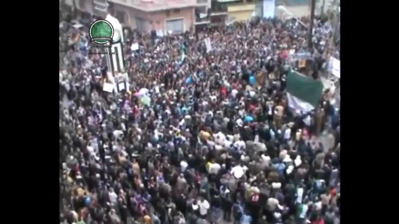 من روائع مظاهرات حي الخالدية بحمص حانن للحرية حانن
