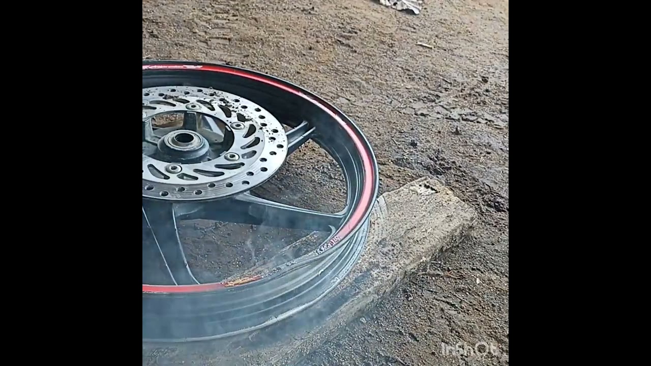 cara perbaiki pelek sepeda motor yang peyok