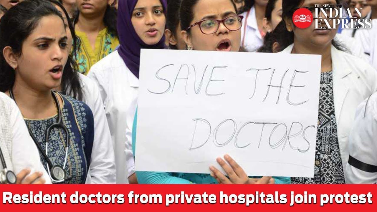 Bengaluru: Resident doctors from private hospitals join protest