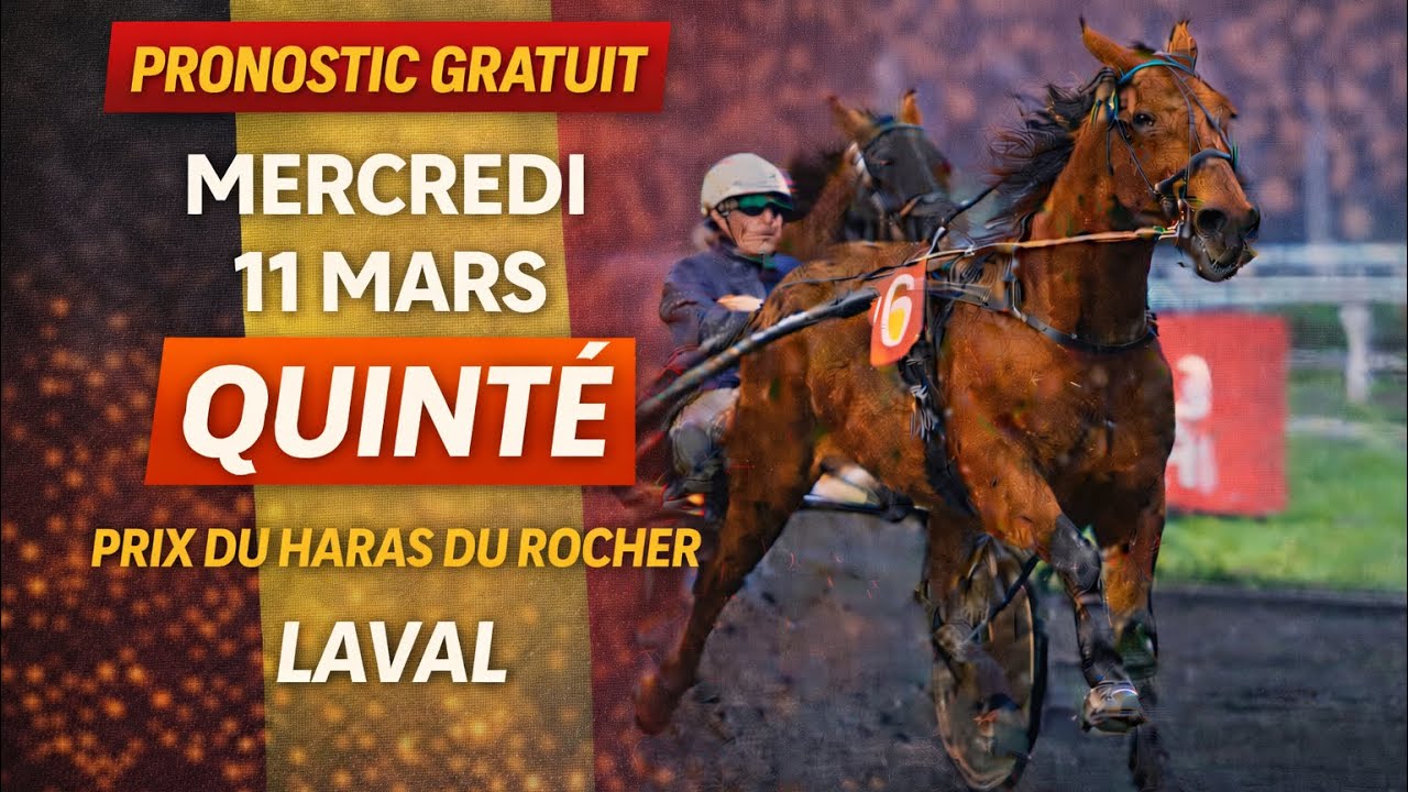 Comment gagner aux courses ? Prono Quinté Mercredi 11 Mars Laval - 2 bases solides 