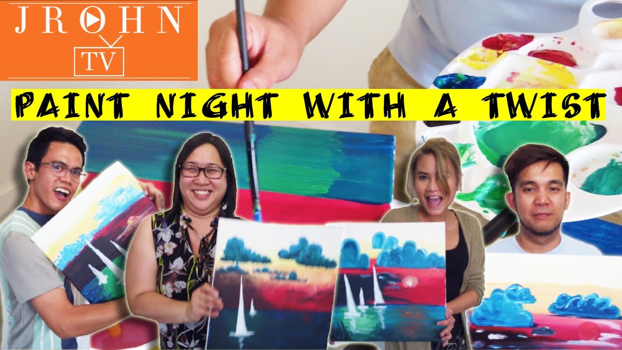 VLOG 10 -  Acrylic Paint Night Challenge with Adulting Questions