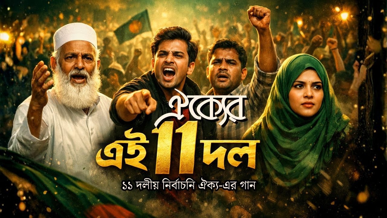 ১১ দলের থীম সং | ঐক্যের এই ১১ দল | নির্বাচনি গান | জামায়াত-এনসিপি জোটের গান