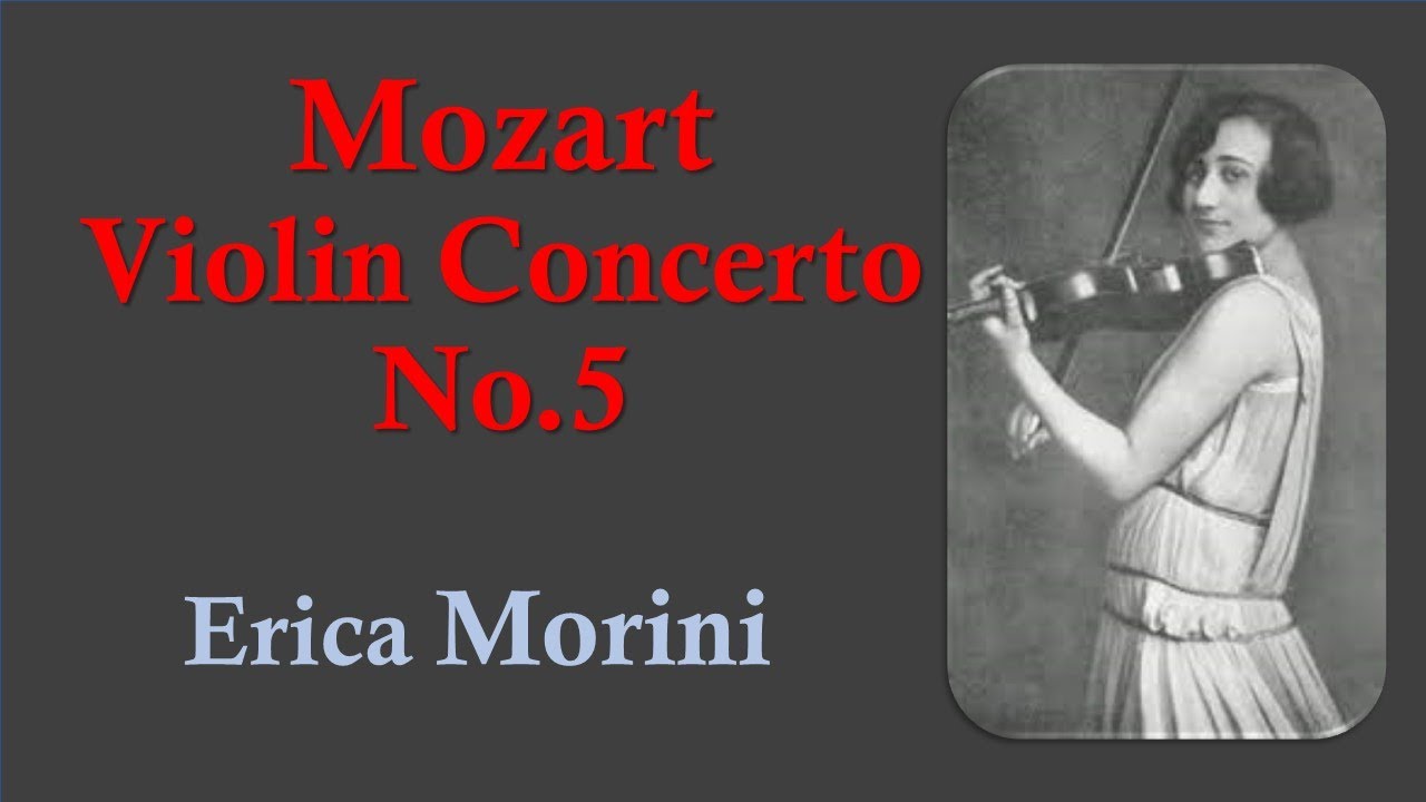 Mozart l Violin Concerto No. 5 K.219 l Erica Morini