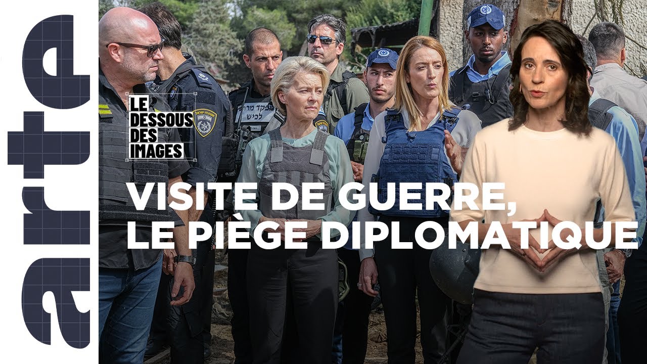 Gaza/Israël : Ursula von der Leyen s’affiche en zone de guerre -  Le dessous des images - ARTE